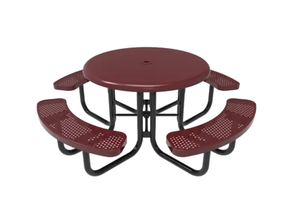 Round Solid Top Portable Table