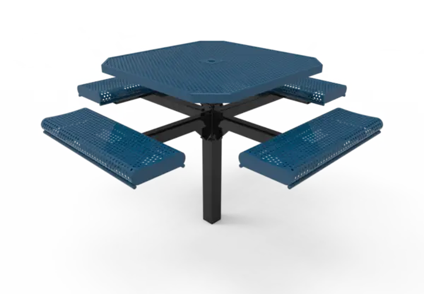 46" Octagon Table With Rolled Seats