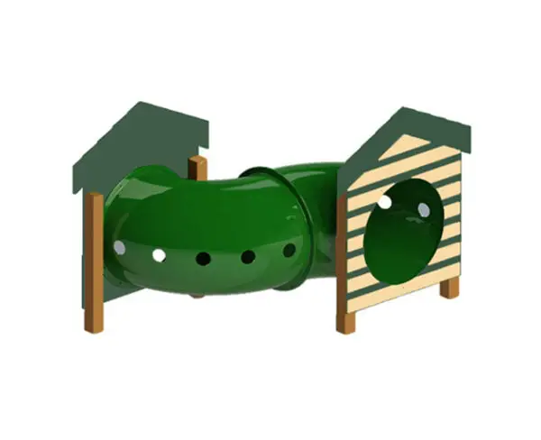 Recycled Curved Tunnel W/Dog House