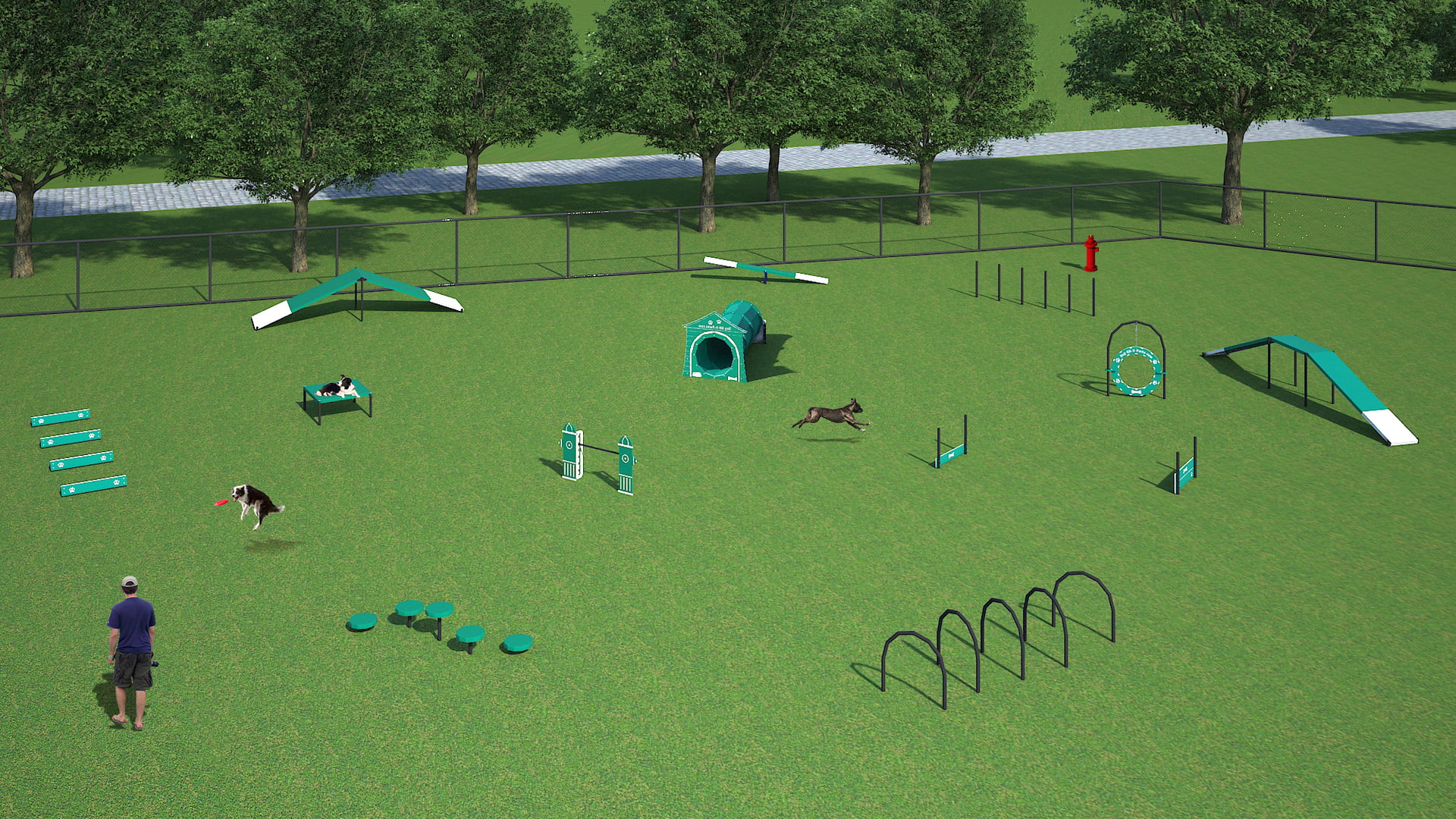 Complete dog park system