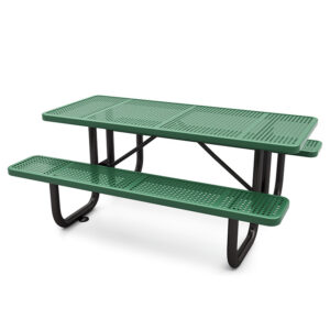 6'Rectangular Picnic Table Perforated Pattern