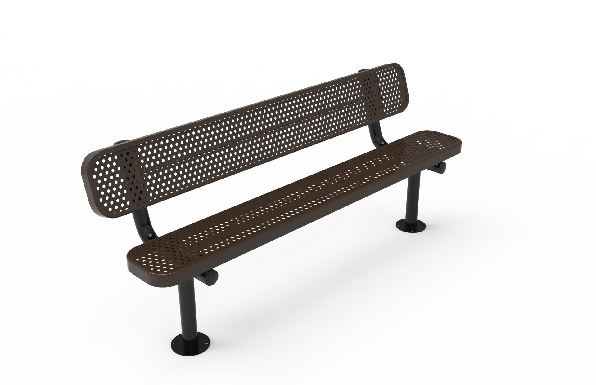 Park bench with back